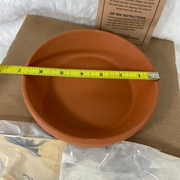 Vintage Brewhouse Beer Bread Bowl and Dip Baking Kit Terra Cotta - Picture 6 of 6